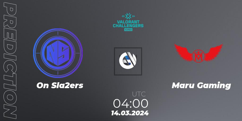 Prognoza On Sla2ers - Maru Gaming. 14.03.24, VALORANT, VALORANT Challengers Korea 2024: Split 1