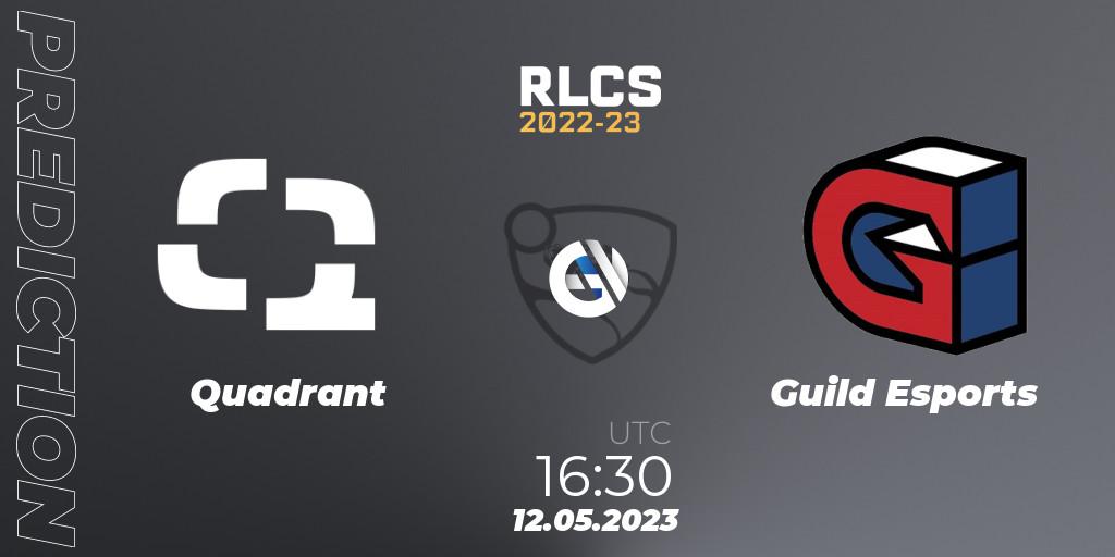 Prognoza Quadrant - Guild Esports. 12.05.2023 at 16:30, Rocket League, RLCS 2022-23 - Spring: Europe Regional 1 - Spring Open