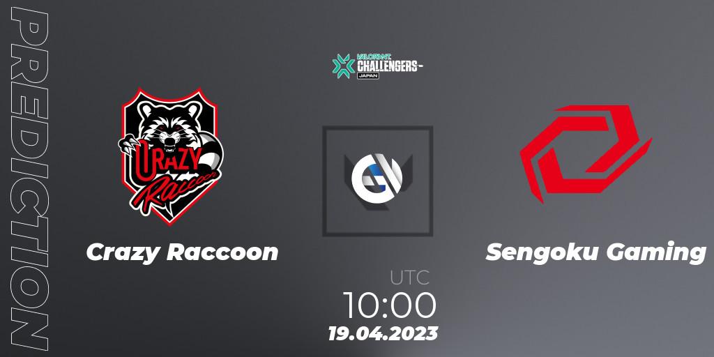 Prognoza Crazy Raccoon - Sengoku Gaming. 19.04.23, VALORANT, VALORANT Challengers 2023: Japan Split 2 Group stage
