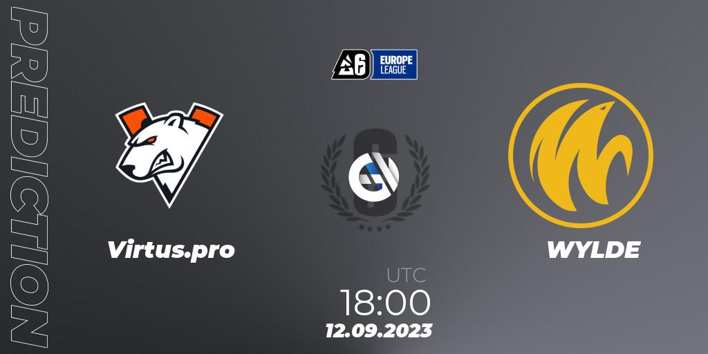 Prognoza Virtus.pro - WYLDE. 12.09.23, Rainbow Six, Europe League 2023 - Stage 2