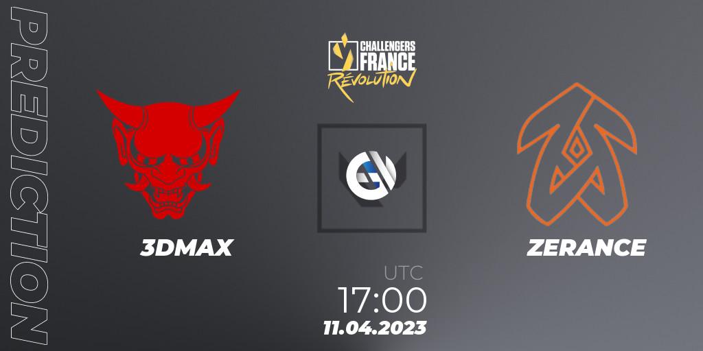 Prognoza 3DMAX - ZERANCE. 11.04.23, VALORANT, VALORANT Challengers France: Revolution Split 2 - Regular Season