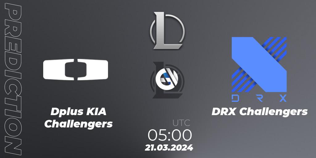 Prognoza Dplus KIA Challengers - DRX Challengers. 21.03.2024 at 05:00, LoL, LCK Challengers League 2024 Spring - Group Stage