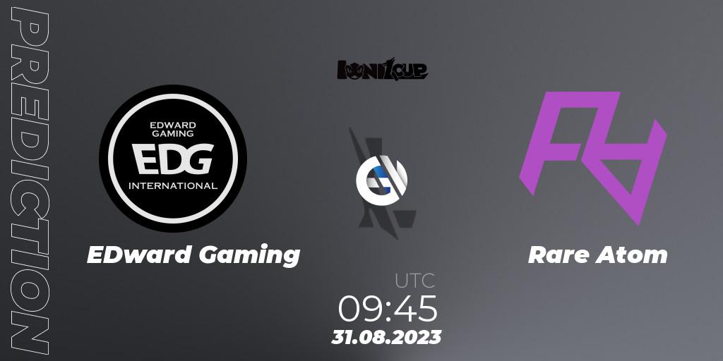 Prognoza EDward Gaming - Rare Atom. 31.08.2023 at 09:45, Wild Rift, Ionia Cup 2023 - WRL CN Qualifiers