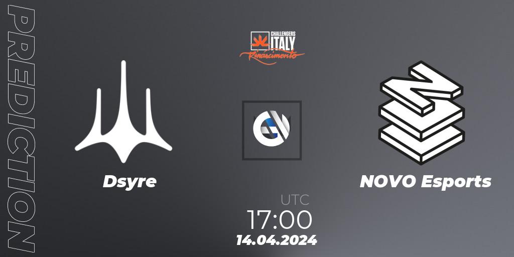 Prognoza Dsyre - NOVO Esports. 14.04.24, VALORANT, VALORANT Challengers 2024 Italy: Rinascimento Split 1