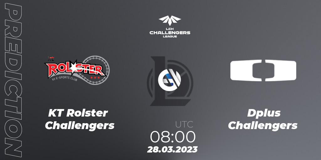 Prognoza KT Rolster Challengers - Dplus Challengers. 28.03.23, LoL, LCK Challengers League 2023 Spring
