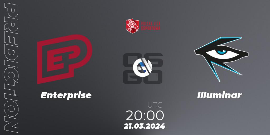 Prognoza Enterprise - Illuminar. 21.03.24, CS2 (CS:GO), Polska Liga Esportowa 2024: Split #1