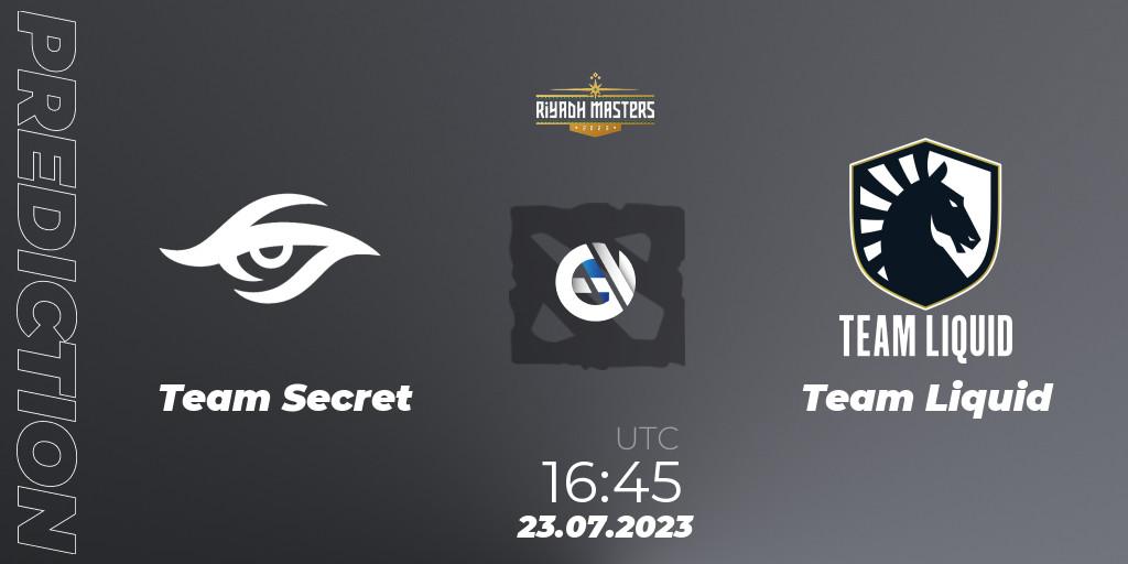 Prognoza Team Secret - Team Liquid. 23.07.23, Dota 2, Riyadh Masters 2023 - Group Stage