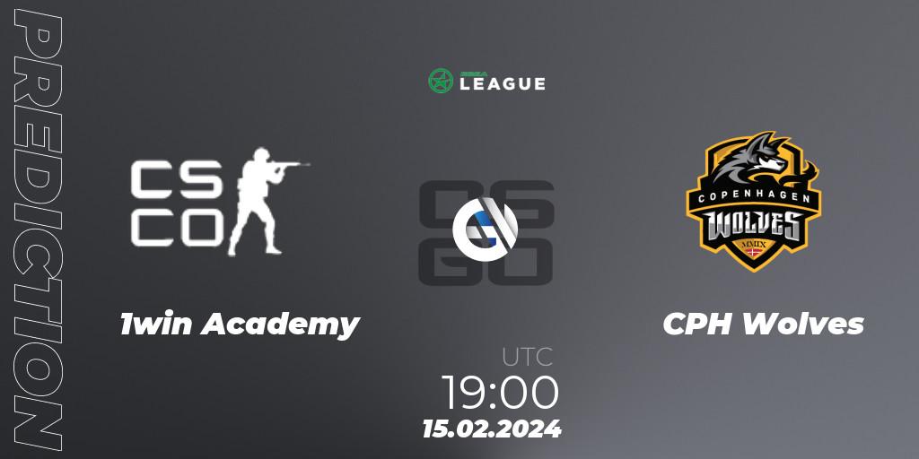 Prognoza 1win Academy - CPH Wolves. 15.02.2024 at 19:00, Counter-Strike (CS2), ESEA Season 48: Advanced Division - Europe