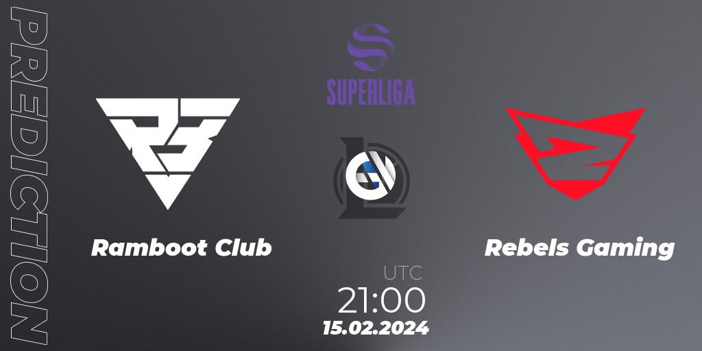 Prognoza Ramboot Club - Rebels Gaming. 15.02.24, LoL, Superliga Spring 2024 - Group Stage