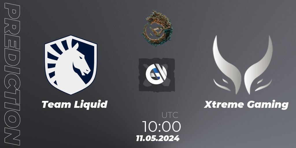 Prognoza Team Liquid - Xtreme Gaming. 11.05.2024 at 10:00, Dota 2, PGL Wallachia Season 1 - Group Stage