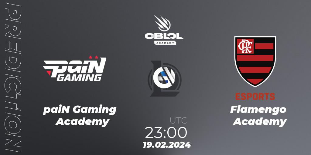 Prognoza paiN Gaming Academy - Flamengo Academy. 19.02.2024 at 23:00, LoL, CBLOL Academy Split 1 2024