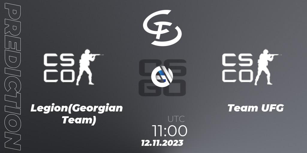Prognoza Legion(Georgian Team) - Team UFG. 12.11.2023 at 11:00, Counter-Strike (CS2), Europebet Cup 2023
