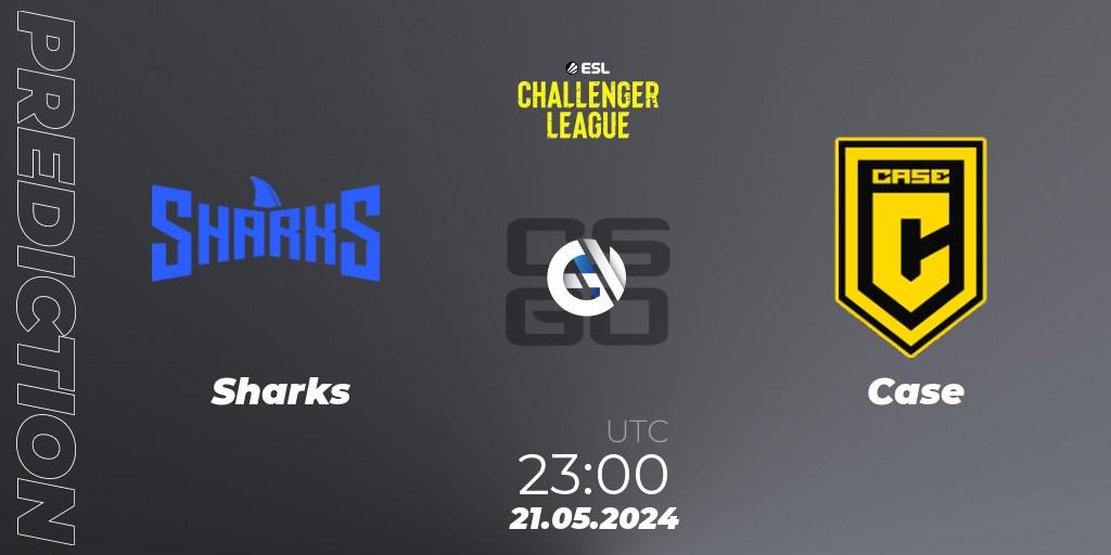 Prognoza Sharks - Case. 21.05.2024 at 23:10, Counter-Strike (CS2), ESL Challenger League Season 47: South America