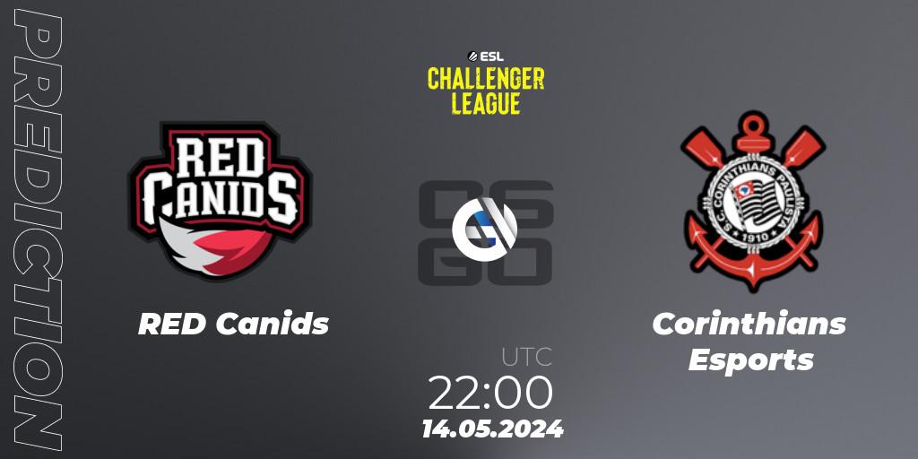 Prognoza RED Canids - Corinthians Esports. 14.05.2024 at 22:00, Counter-Strike (CS2), ESL Challenger League Season 47: South America