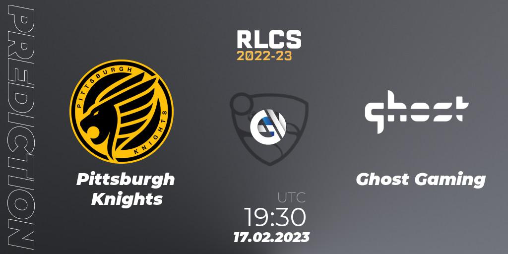 Prognoza Pittsburgh Knights - Ghost Gaming. 17.02.23, Rocket League, RLCS 2022-23 - Winter: North America Regional 2 - Winter Cup