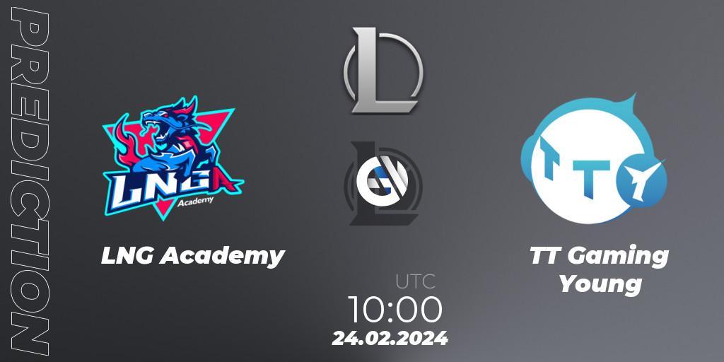 Prognoza LNG Academy - TT Gaming Young. 24.02.2024 at 10:00, LoL, LDL 2024 - Stage 1