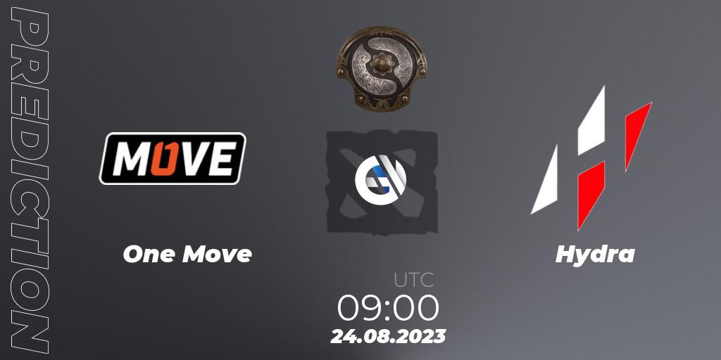 Prognoza One Move - Hydra. 24.08.2023 at 09:51, Dota 2, The International 2023 - Eastern Europe Qualifier