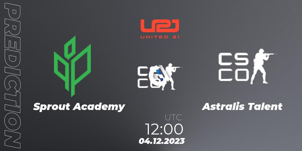Prognoza Sprout Academy - Astralis Talent. 04.12.2023 at 12:00, Counter-Strike (CS2), United21 Season 9