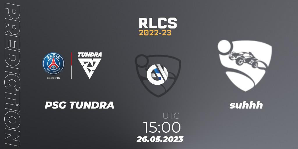 Prognoza PSG TUNDRA - suhhh. 26.05.2023 at 15:00, Rocket League, RLCS 2022-23 - Spring: Europe Regional 2 - Spring Cup