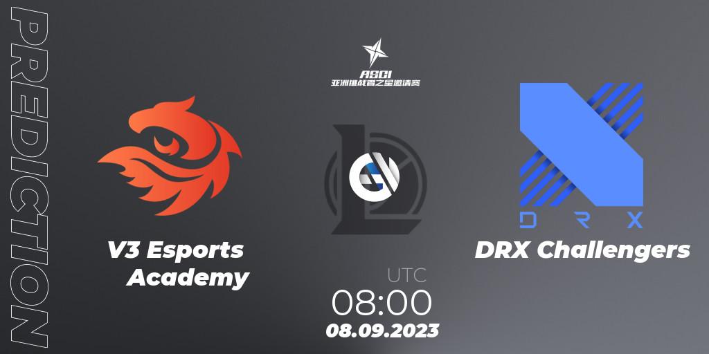 Prognoza V3 Esports Academy - DRX Challengers. 08.09.2023 at 08:00, LoL, Asia Star Challengers Invitational 2023