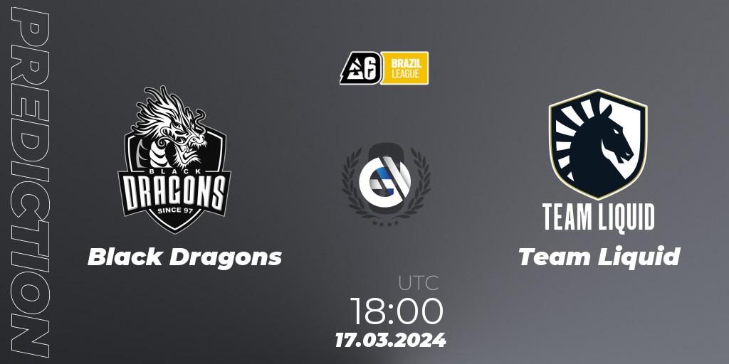 Prognoza Black Dragons - Team Liquid. 17.03.24, Rainbow Six, Brazil League 2024 - Stage 1