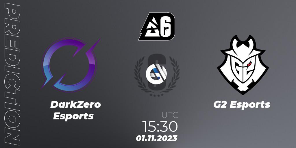 Prognoza DarkZero Esports - G2 Esports. 01.11.2023 at 17:00, Rainbow Six, BLAST Major USA 2023