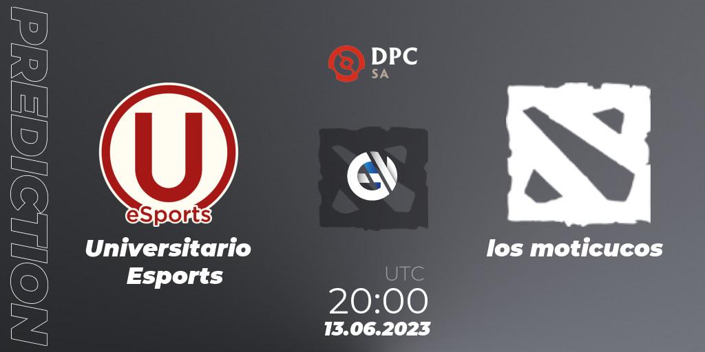 Prognoza Universitario Esports - los moticucos. 13.06.23, Dota 2, DPC 2023 Tour 3: SA Division II (Lower)