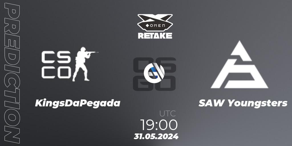 Prognoza KingsDaPegada - SAW Youngsters. 31.05.2024 at 19:00, Counter-Strike (CS2), Circuito Retake Season 8: Take #3