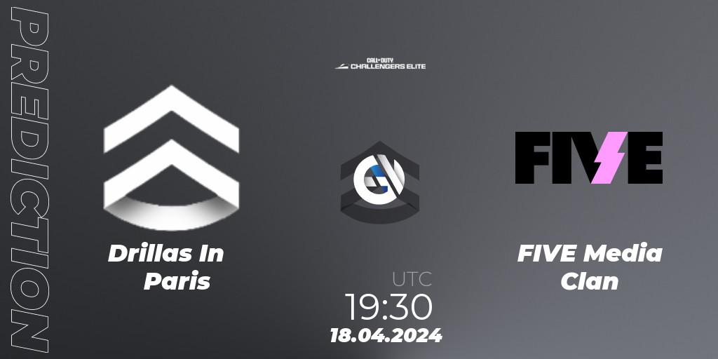 Prognoza Drillas In Paris - FIVE Media Clan. 18.04.2024 at 19:30, Call of Duty, Call of Duty Challengers 2024 - Elite 2: EU