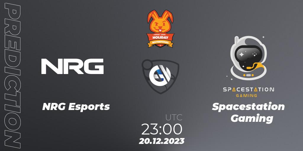 Prognoza NRG Esports - Spacestation Gaming. 20.12.2023 at 23:00, Rocket League, OXG Holiday Invitational