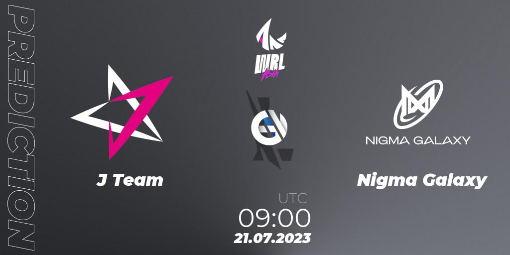 Prognoza J Team - Nigma Galaxy. 21.07.2023 at 09:00, Wild Rift, WRL Asia 2023 - Season 1 - Finals