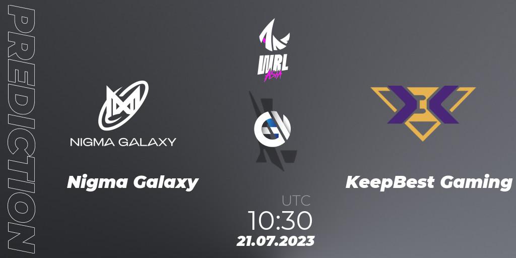 Prognoza Nigma Galaxy - KeepBest Gaming. 21.07.2023 at 10:30, Wild Rift, WRL Asia 2023 - Season 1 - Finals