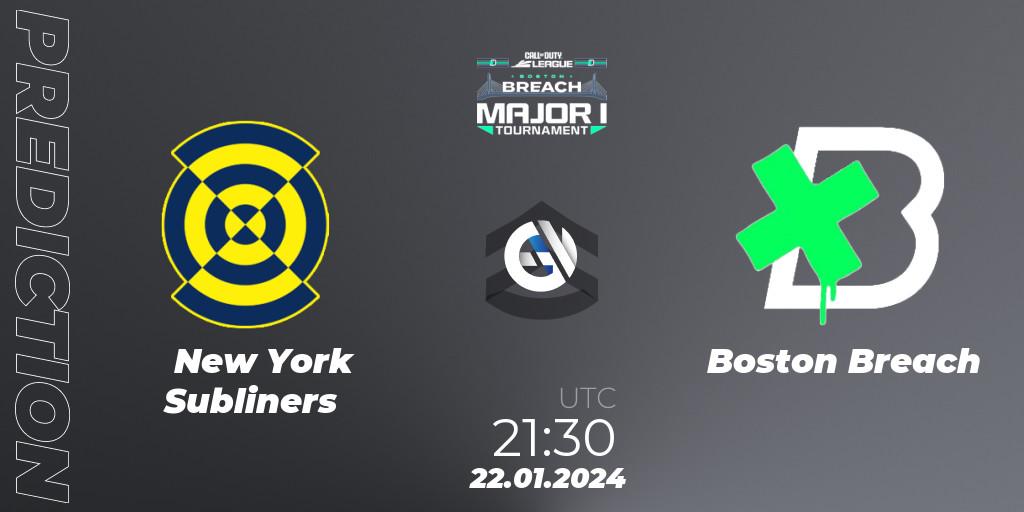 Prognoza New York Subliners - Boston Breach. 21.01.2024 at 21:30, Call of Duty, Call of Duty League 2024: Stage 1 Major Qualifiers