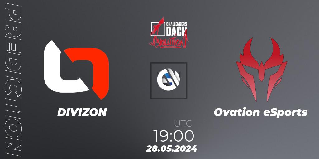 Prognoza DIVIZON - Ovation eSports. 28.05.2024 at 18:00, VALORANT, VALORANT Challengers 2024 DACH: Evolution Split 2