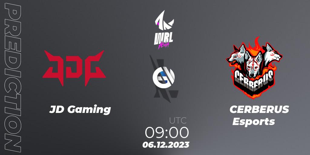 Prognoza JD Gaming - CERBERUS Esports. 06.12.2023 at 09:00, Wild Rift, WRL Asia 2023 - Season 2 - Regular Season