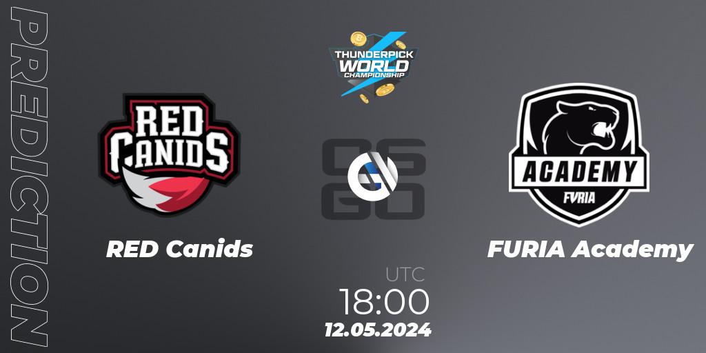 Prognoza RED Canids - FURIA Academy. 12.05.2024 at 18:00, Counter-Strike (CS2), Thunderpick World Championship 2024: South American Series #1