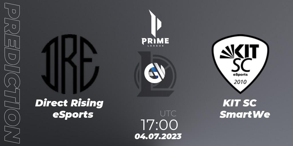 Prognoza Direct Rising eSports - KIT SC SmartWe. 04.07.2023 at 17:00, LoL, Prime League 2nd Division Summer 2023