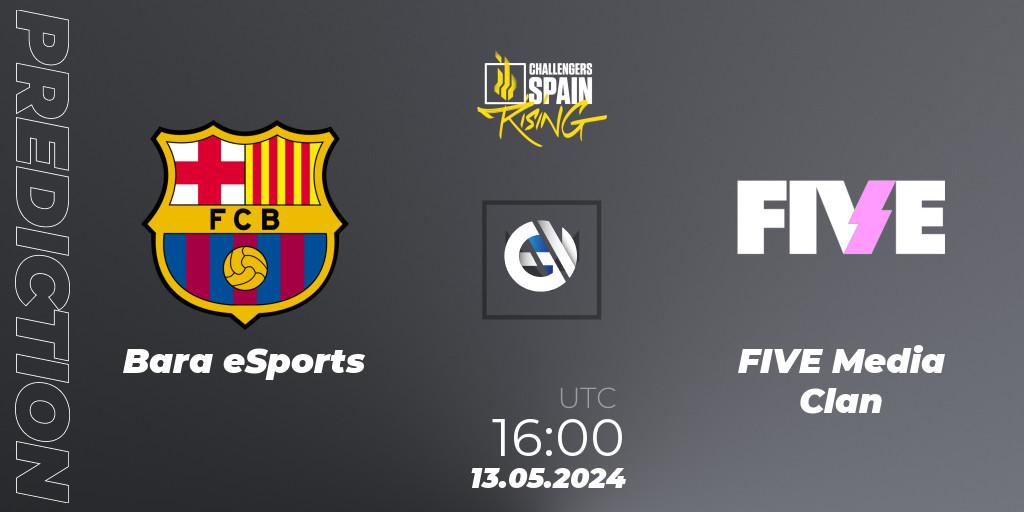 Prognoza Barça eSports - FIVE Media Clan. 13.05.2024 at 16:00, VALORANT, VALORANT Challengers 2024 Spain: Rising Split 2