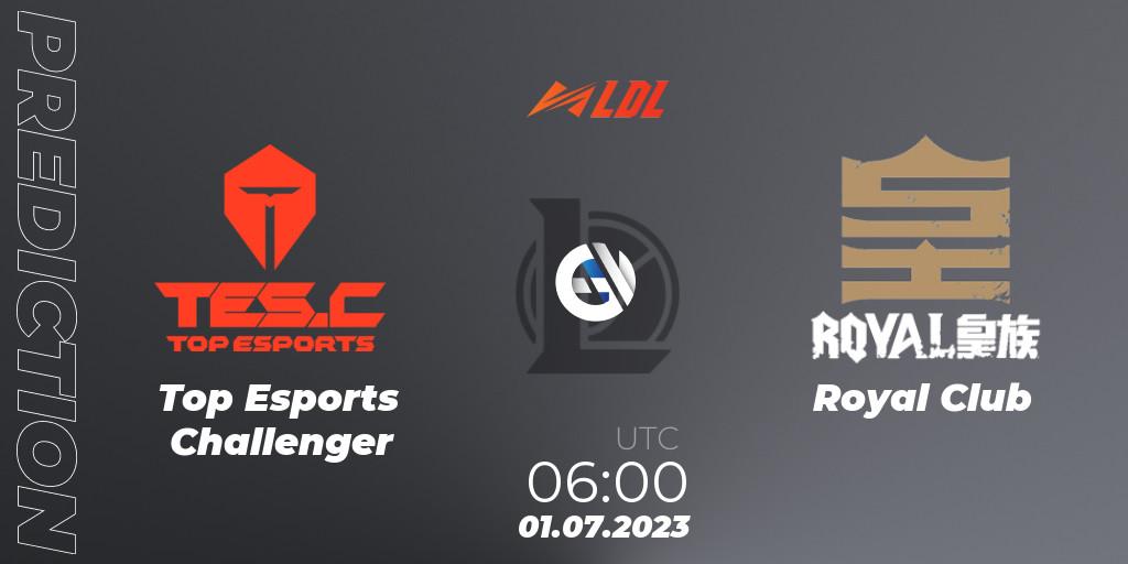 Prognoza Top Esports Challenger - Royal Club. 01.07.2023 at 06:00, LoL, LDL 2023 - Regular Season - Stage 3