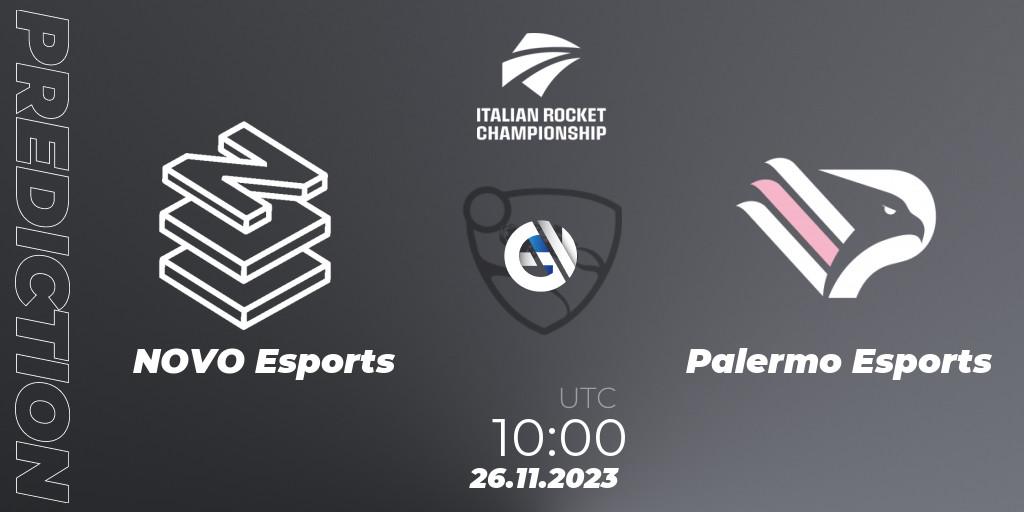 Prognoza NOVO Esports - Palermo Esports. 26.11.2023 at 10:00, Rocket League, Italian Rocket Championship Season 11 Serie A Finals