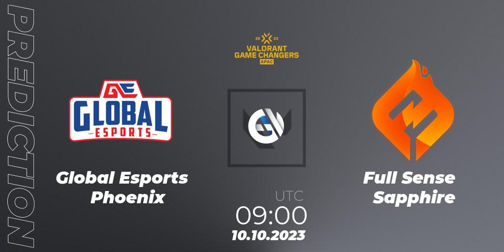 Prognoza Global Esports Phoenix - Full Sense Sapphire. 10.10.2023 at 09:00, VALORANT, VCT 2023: Game Changers APAC Elite