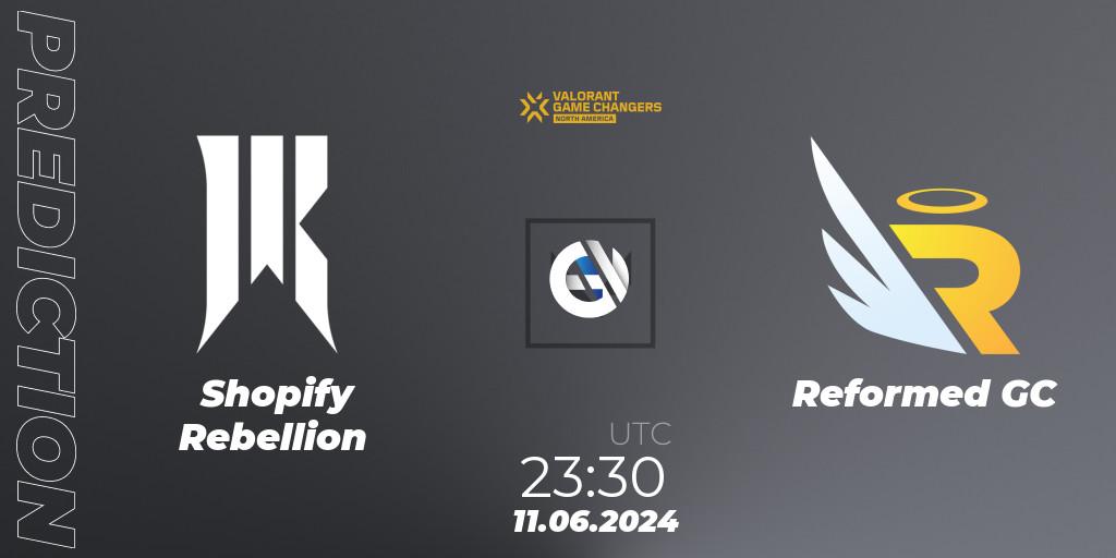 Prognoza Shopify Rebellion - Reformed GC. 11.06.2024 at 23:40, VALORANT, VCT 2024: Game Changers North America Series 2