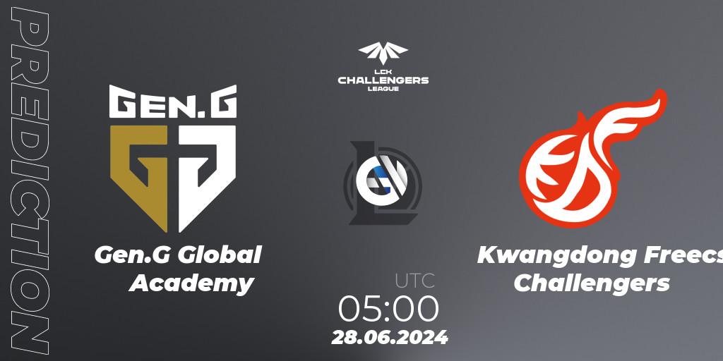 Prognoza Gen.G Global Academy - Kwangdong Freecs Challengers. 28.06.2024 at 05:00, LoL, LCK Challengers League 2024 Summer - Group Stage