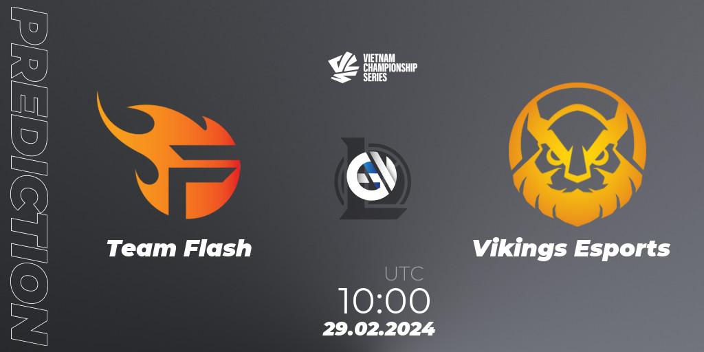 Prognoza Team Flash - Vikings Esports. 29.02.2024 at 10:00, LoL, VCS Dawn 2024 - Group Stage