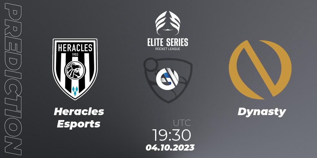 Prognoza Heracles Esports - Dynasty. 04.10.2023 at 19:40, Rocket League, Elite Series Fall 2023
