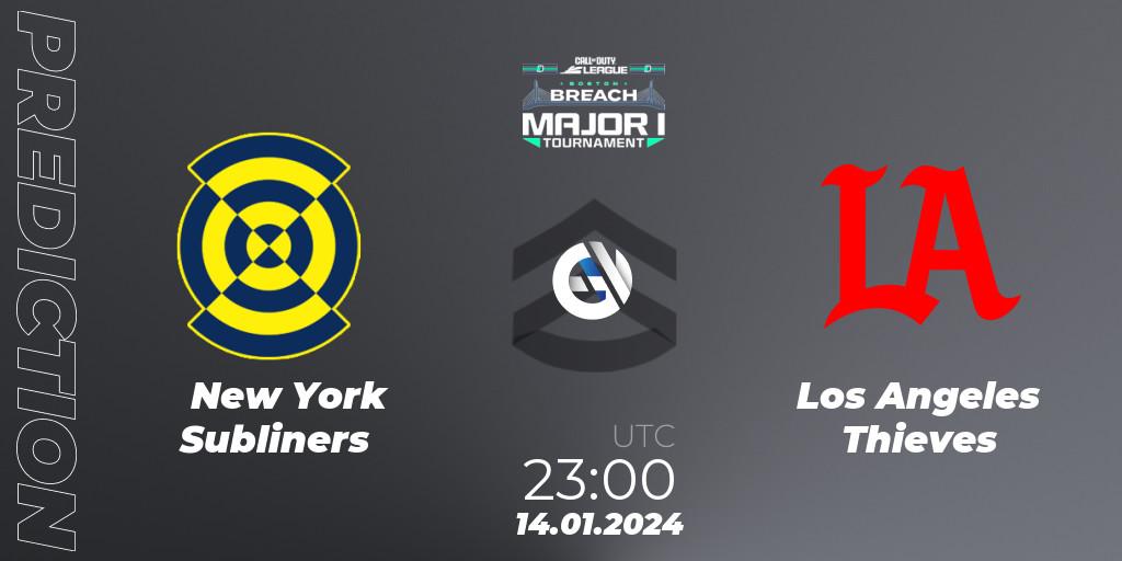 Prognoza New York Subliners - Los Angeles Thieves. 14.01.2024 at 23:00, Call of Duty, Call of Duty League 2024: Stage 1 Major Qualifiers