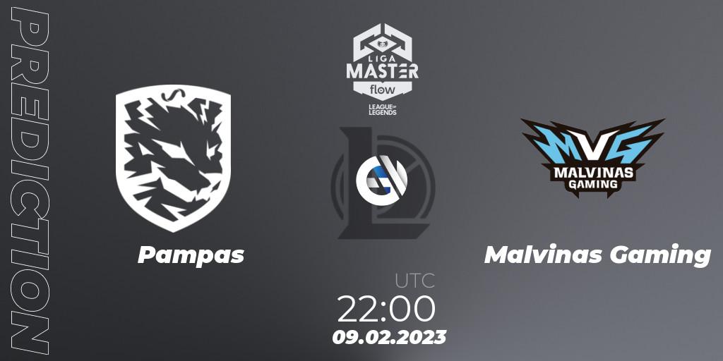 Prognoza Pampas - Malvinas Gaming. 09.02.23, LoL, Liga Master Opening 2023 - Group Stage