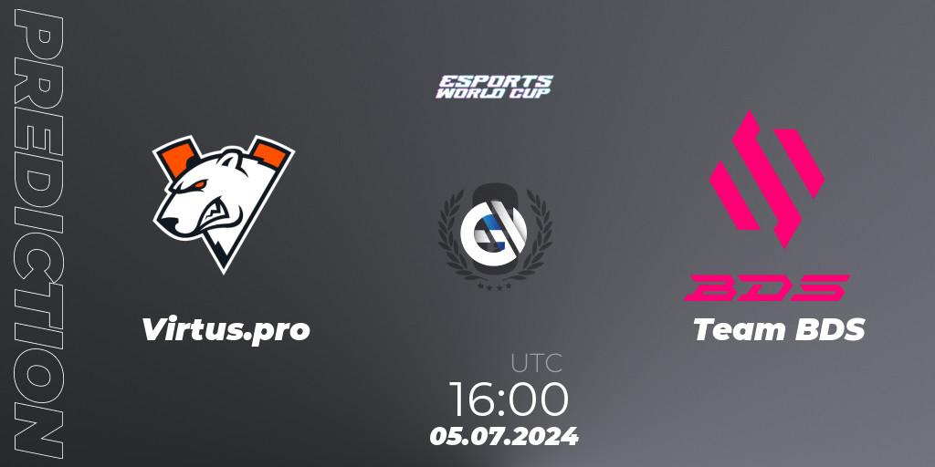 Prognoza Virtus.pro - Team BDS. 05.07.2024 at 16:00, Rainbow Six, Esports World Cup 2024: Europe CQ