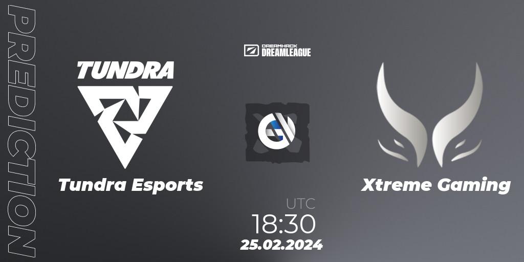 Prognoza Tundra Esports - Xtreme Gaming. 25.02.2024 at 18:25, Dota 2, DreamLeague Season 22