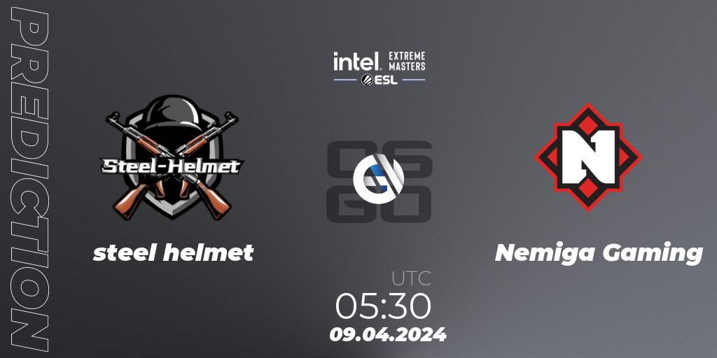 Prognoza steel helmet - Nemiga Gaming. 09.04.24, CS2 (CS:GO), IEM China 2024
